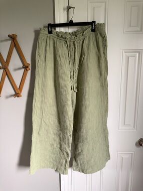 Universal Thread Light Sage Wide-Leg Pants